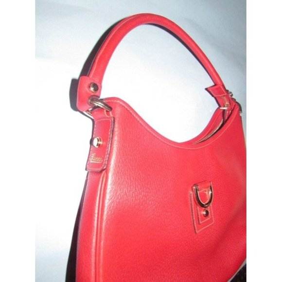 Gucci Abbey D-Ring Newer True Red Leather Hobo Bag - Picture 6 of 9